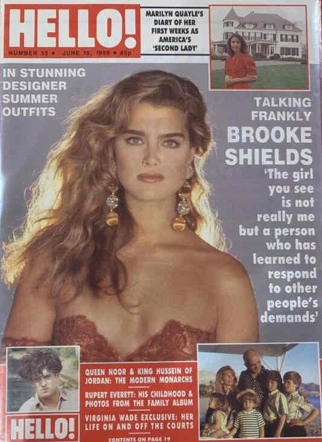 HELLO magazine side cover Issue 55 10 June 1989