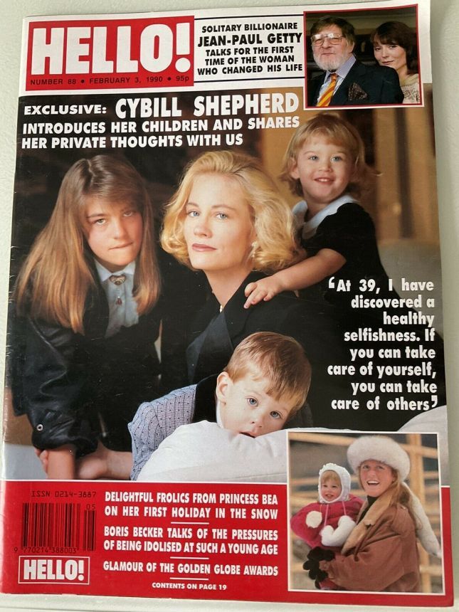 HELLO magazine side cover Issue 88 3 February 1990