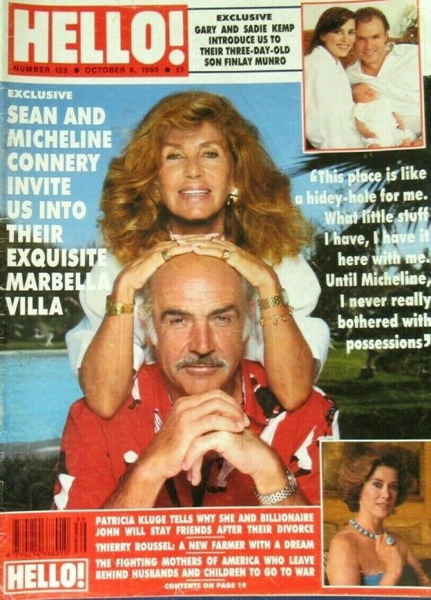 HELLO magazine side cover 6 October 1990