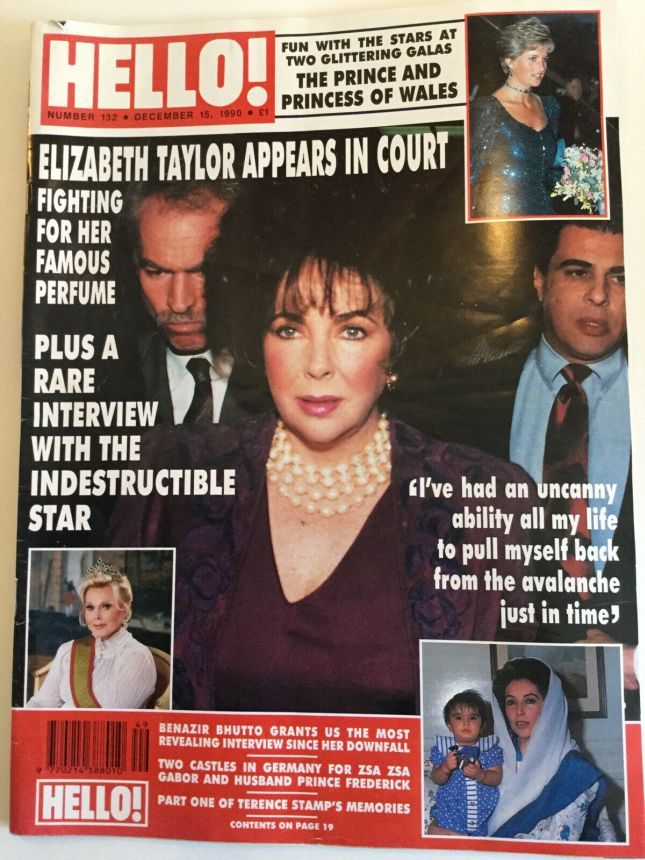 HELLO magazine side cover 15 December 1990
