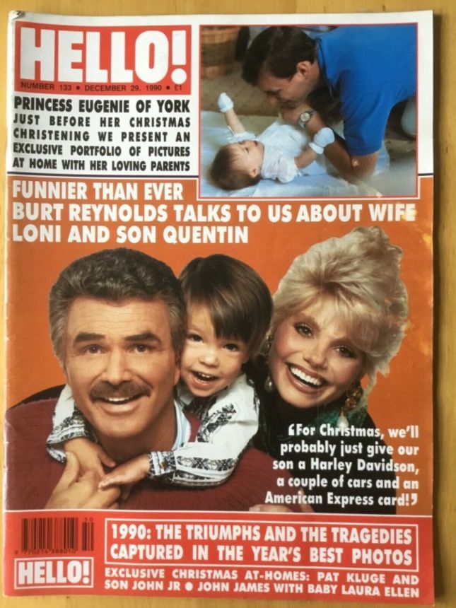 HELLO magazine side cover 29 December 1990