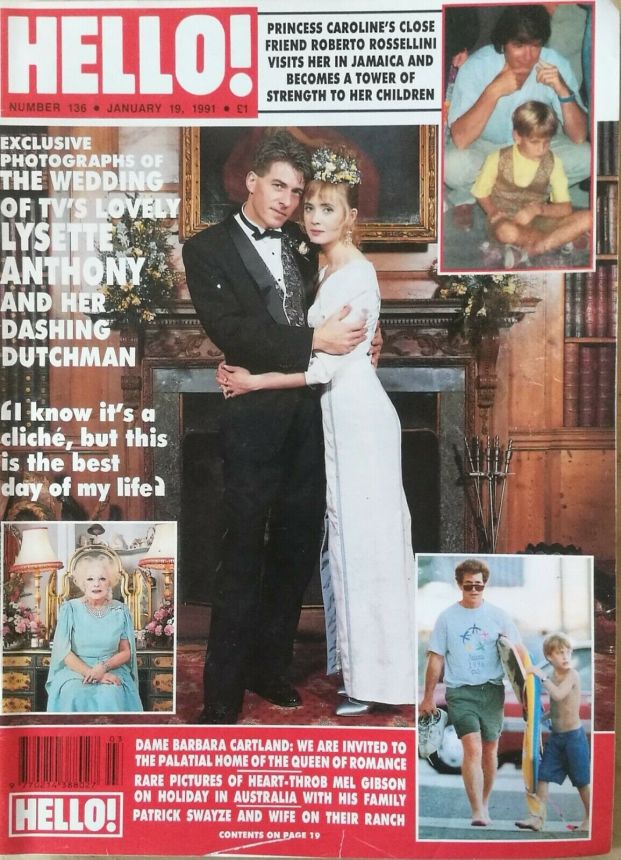 HELLO magazine side cover 19 January 1991