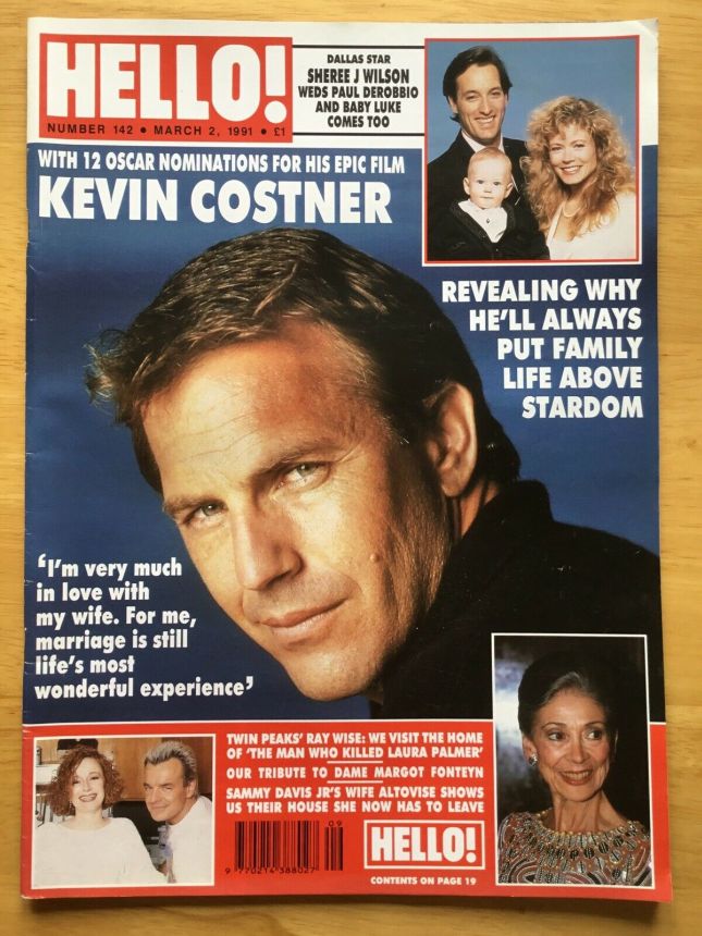 HELLO magazine side cover 2 March 1991
