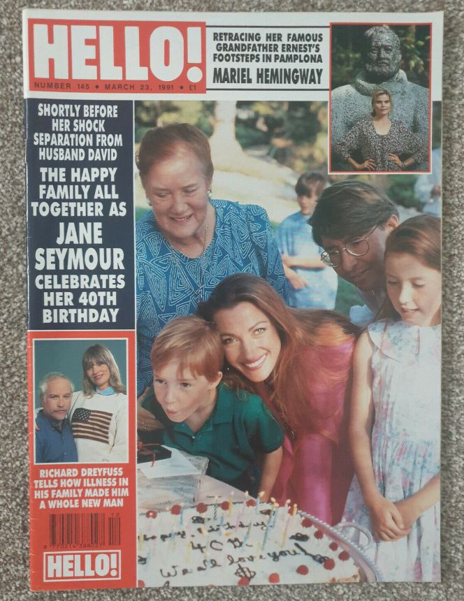 HELLO magazine side cover 23 March 1991