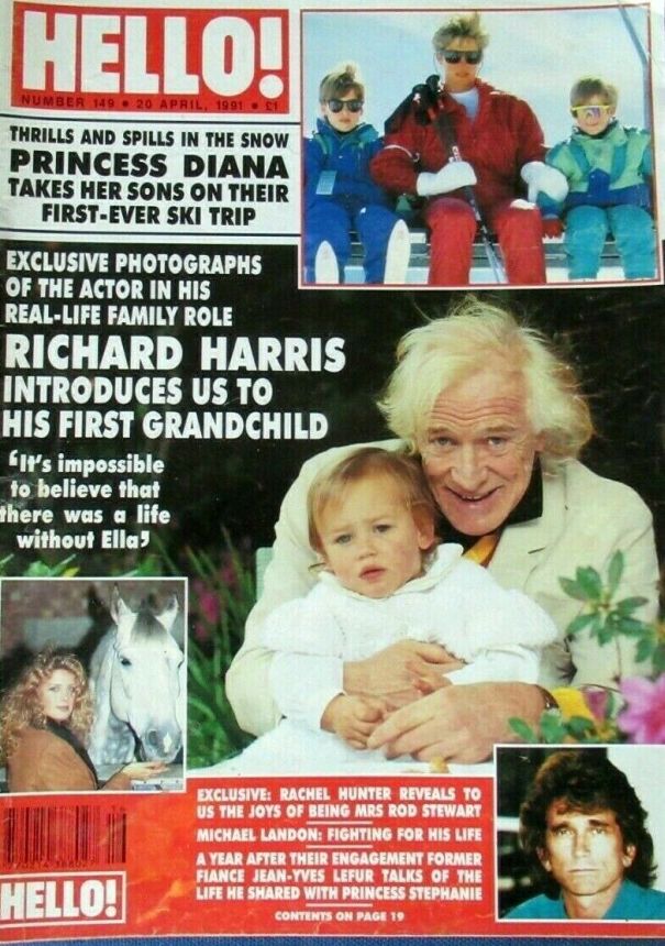 HELLO magazine side cover 20 April 1991