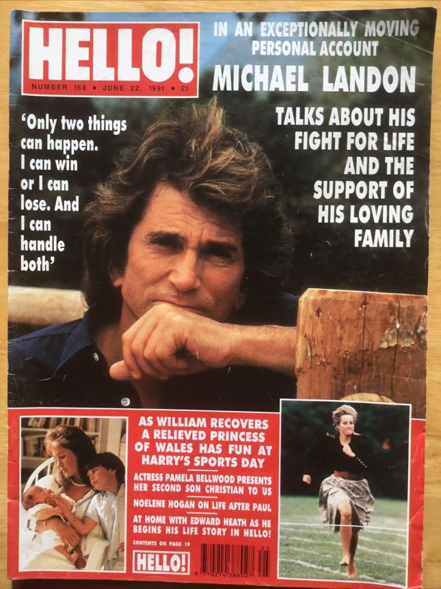HELLO magazine side cover 22 June 1991