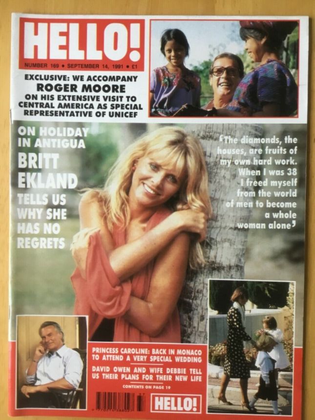 HELLO magazine side cover 14 September 1991