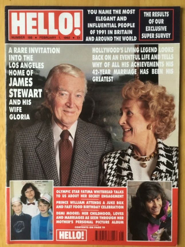HELLO magazine side cover 1 February 1992