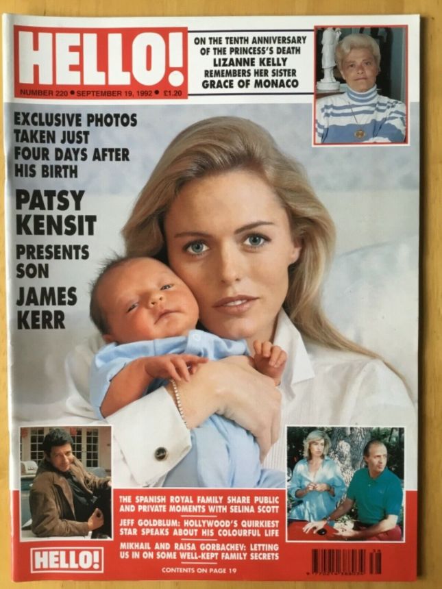 HELLO magazine side cover 19 September 1992