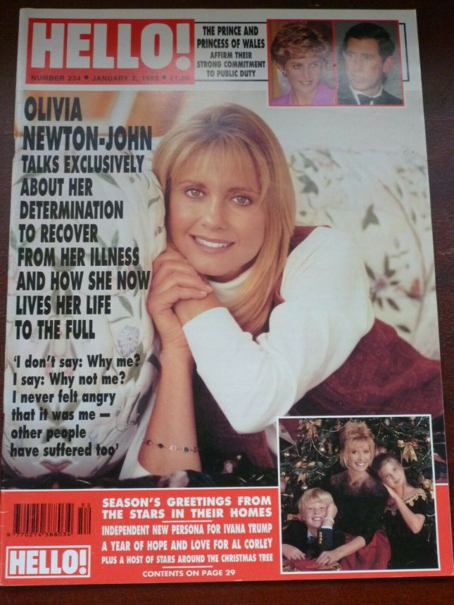 HELLO magazine side cover 2 January 1993