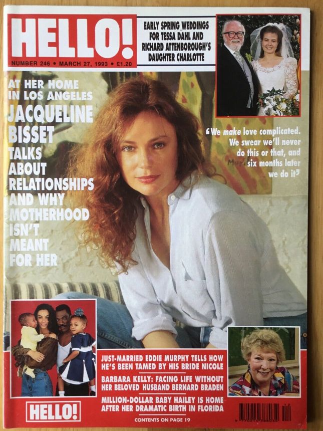 HELLO magazine side cover 27 March 1993