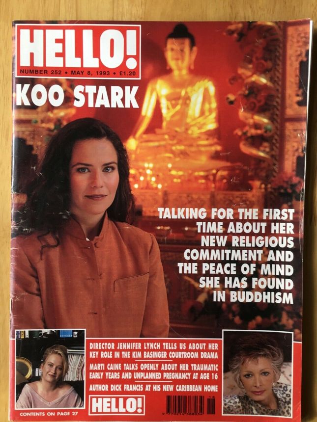HELLO magazine side cover 8 May 1993