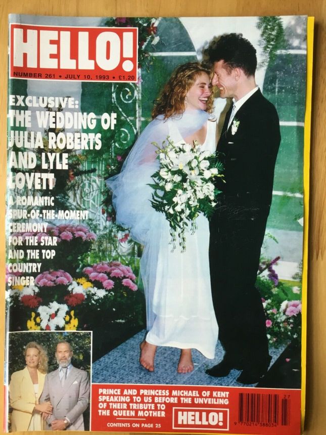 HELLO magazine side cover 10 July 1993
