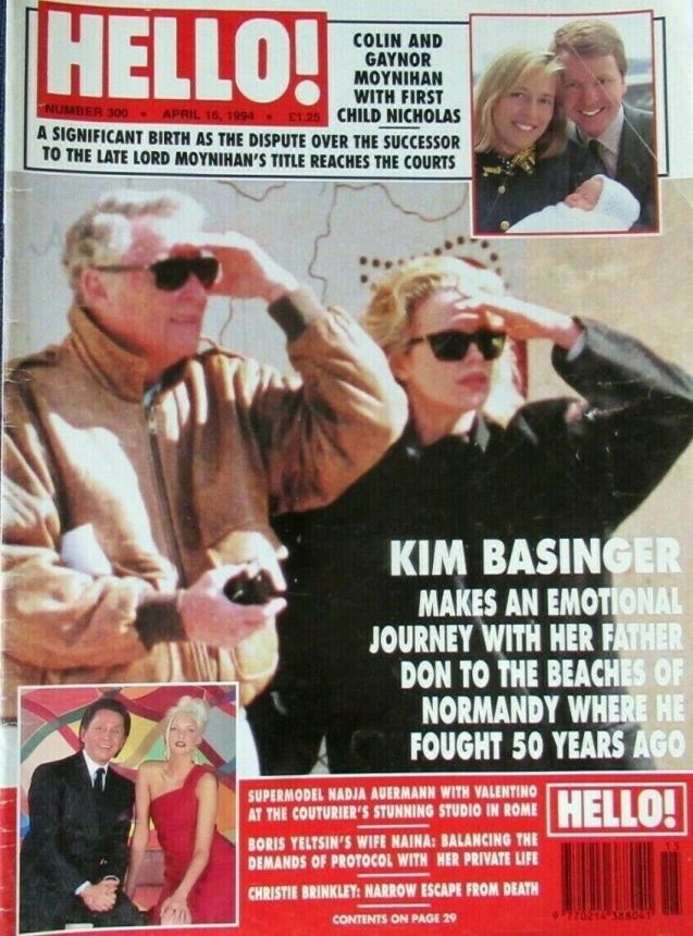 HELLO magazine side cover 16 April 1994