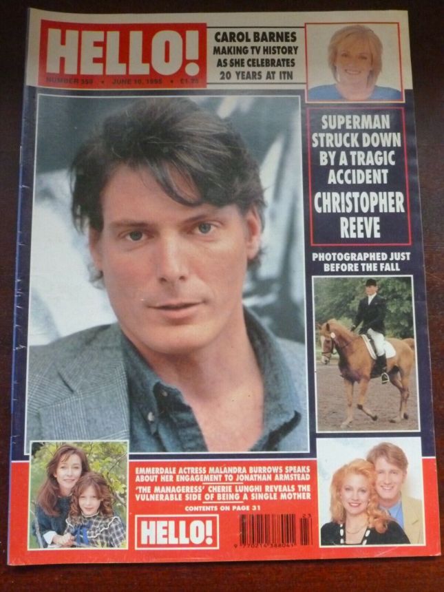HELLO magazine side cover 10 June 1995
