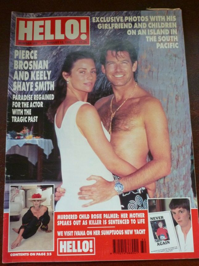 HELLO magazine side cover 12 August 1995