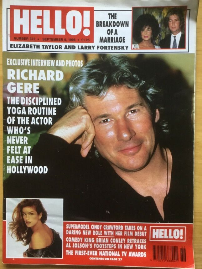HELLO magazine side cover 9 September 1995
