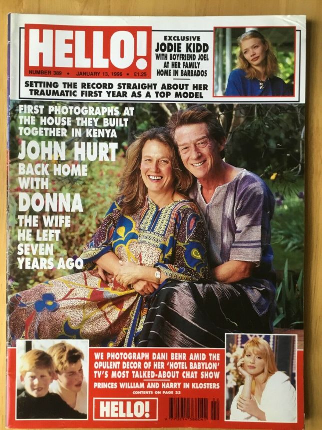 HELLO magazine side cover 13 January 1996