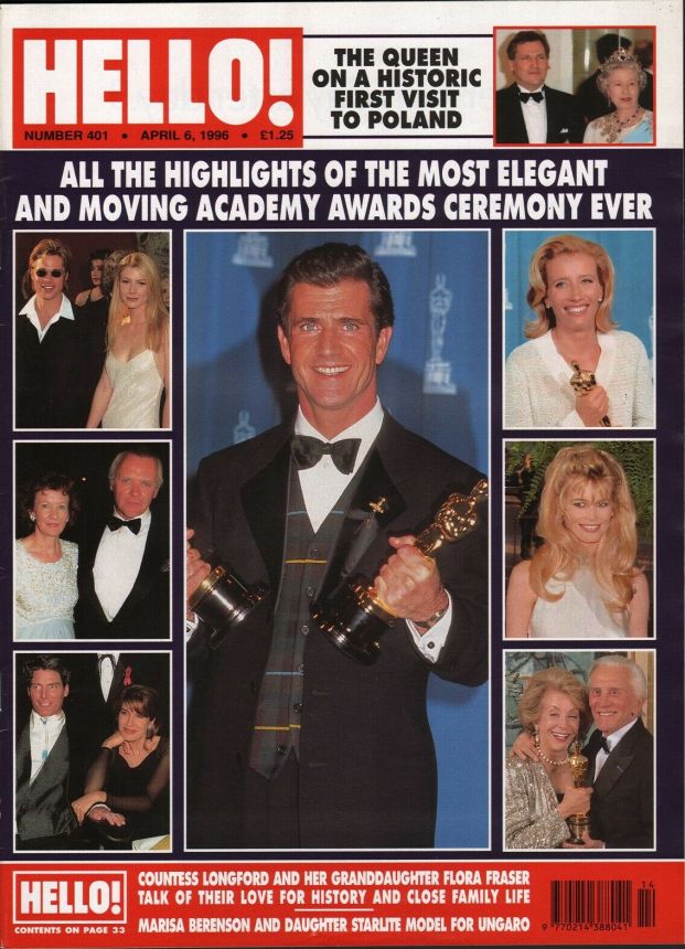 HELLO magazine side cover 6 April 1996