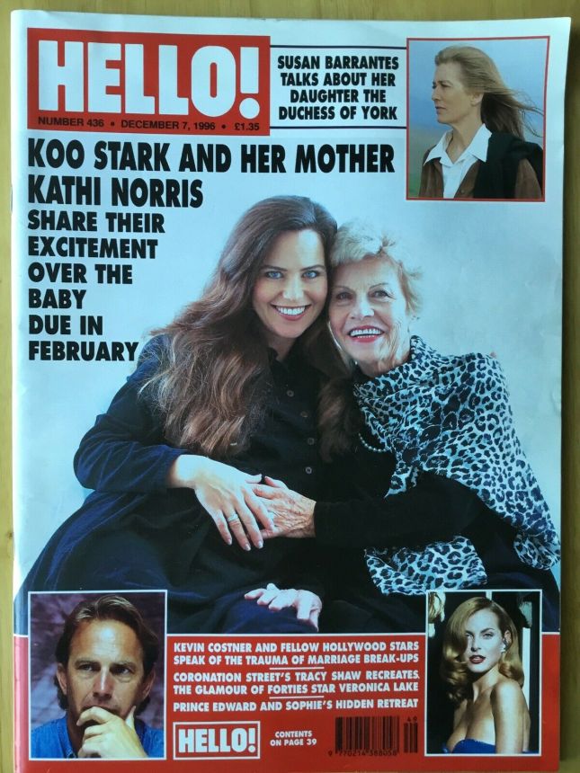 HELLO magazine side cover 7 December 1996