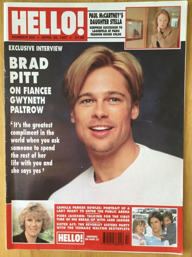 HELLO magazine side cover 26 April 1997