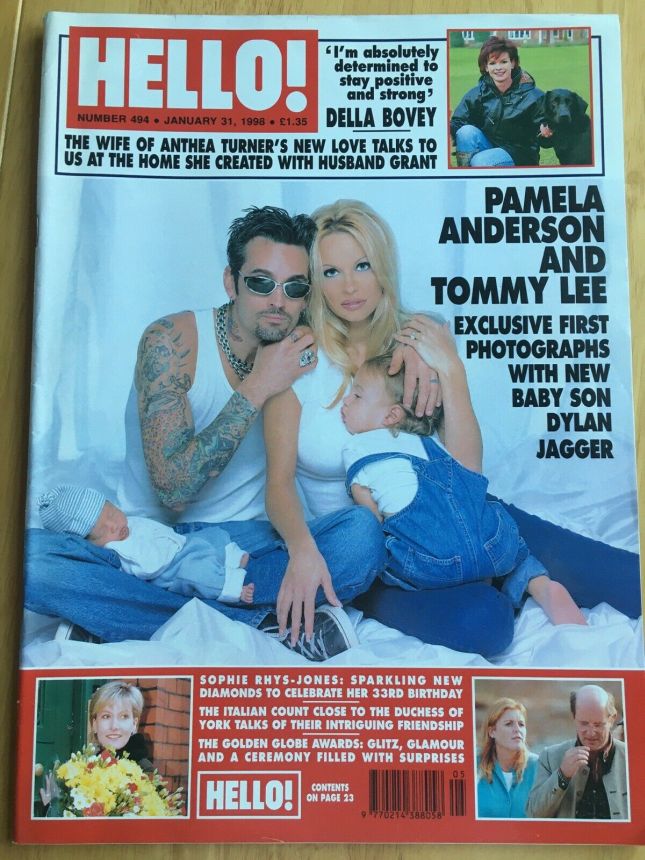 HELLO magazine side cover 31 January 1998