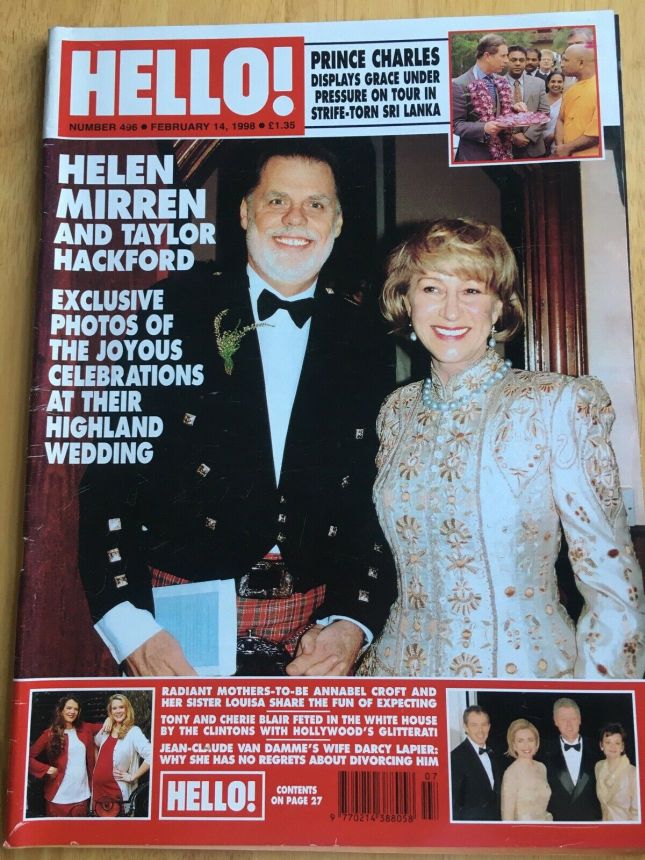 HELLO magazine side cover 14 February 1998