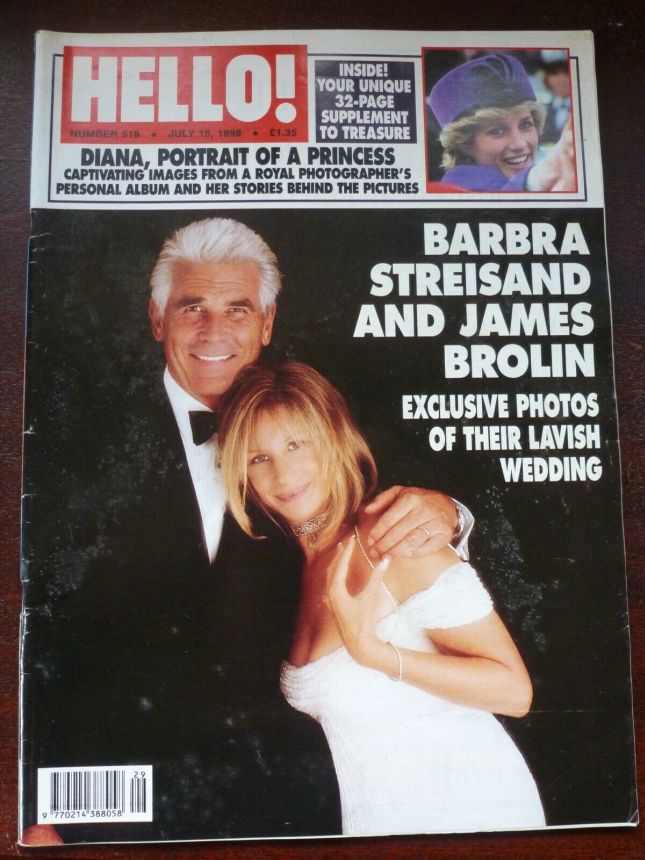 HELLO magazine side cover 18 July 1998