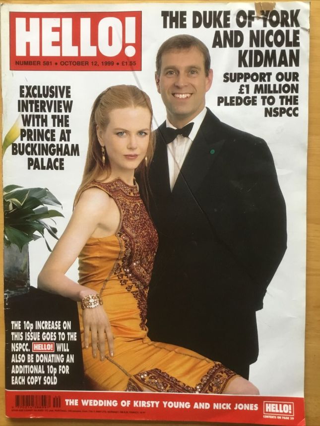 HELLO magazine side cover 12 October 1999