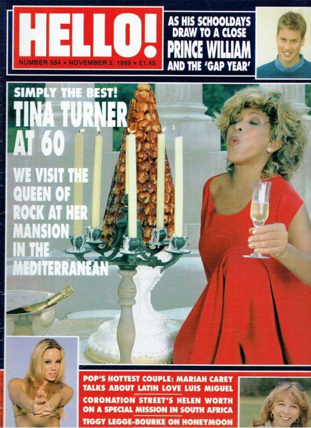 HELLO magazine side cover 2 November 1999