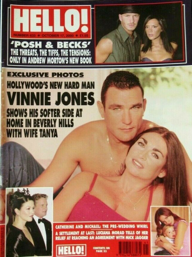 HELLO magazine side cover 17 October 2000