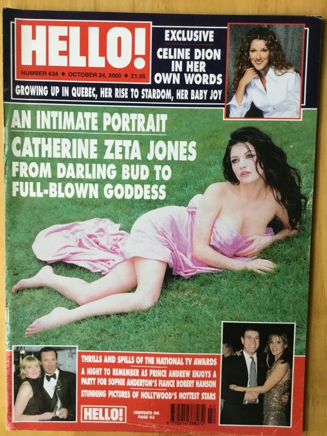 HELLO magazine side cover 24 October 2000