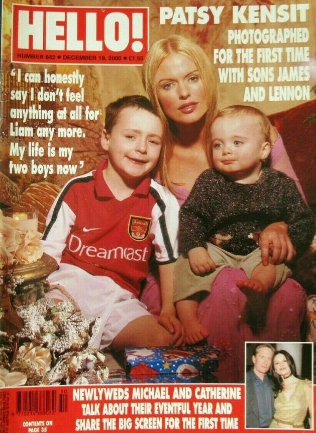 HELLO magazine side cover 19 December 2000
