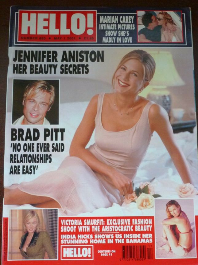 HELLO magazine side cover 1 May 2001