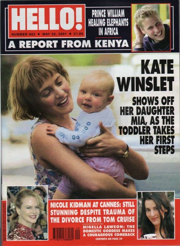 HELLO magazine side cover 22 May 2001
