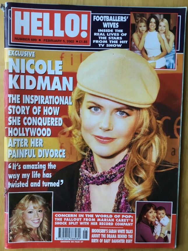 HELLO magazine side cover 5 February 2002