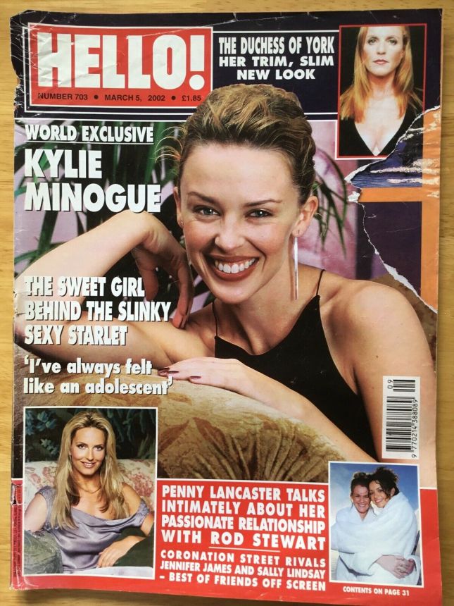 HELLO magazine side cover 5 March 2002