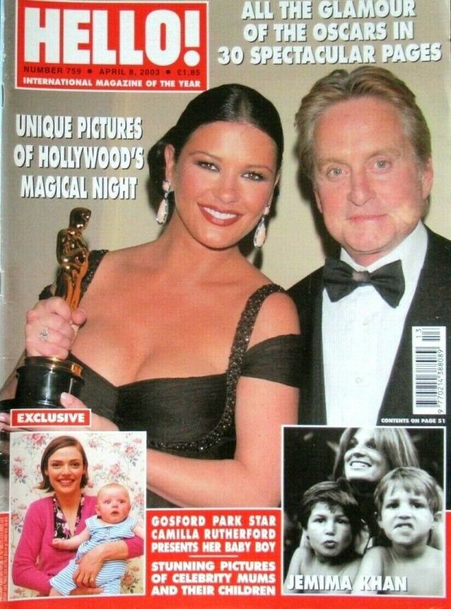 HELLO magazine side cover 8 April 2003