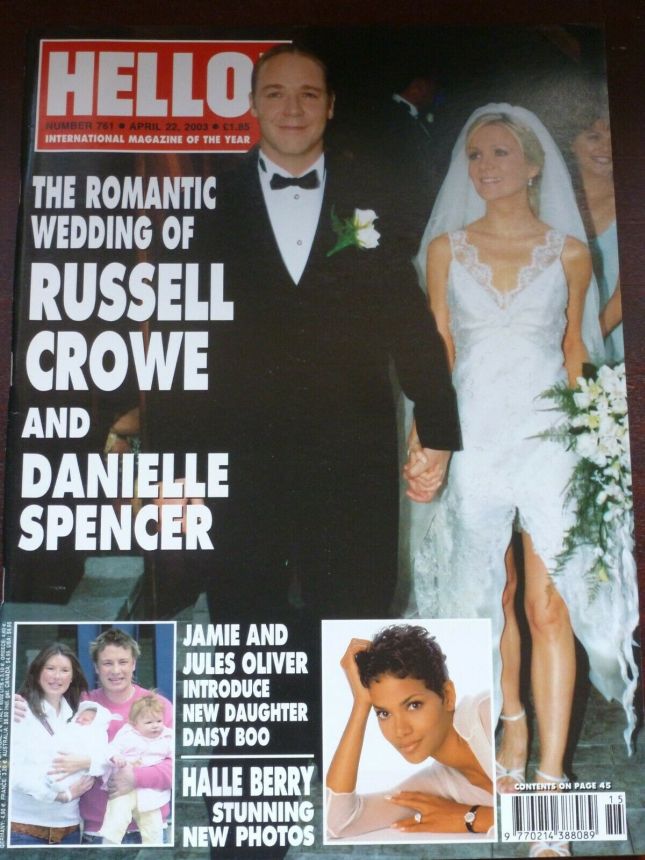 HELLO magazine side cover 22 April 2003