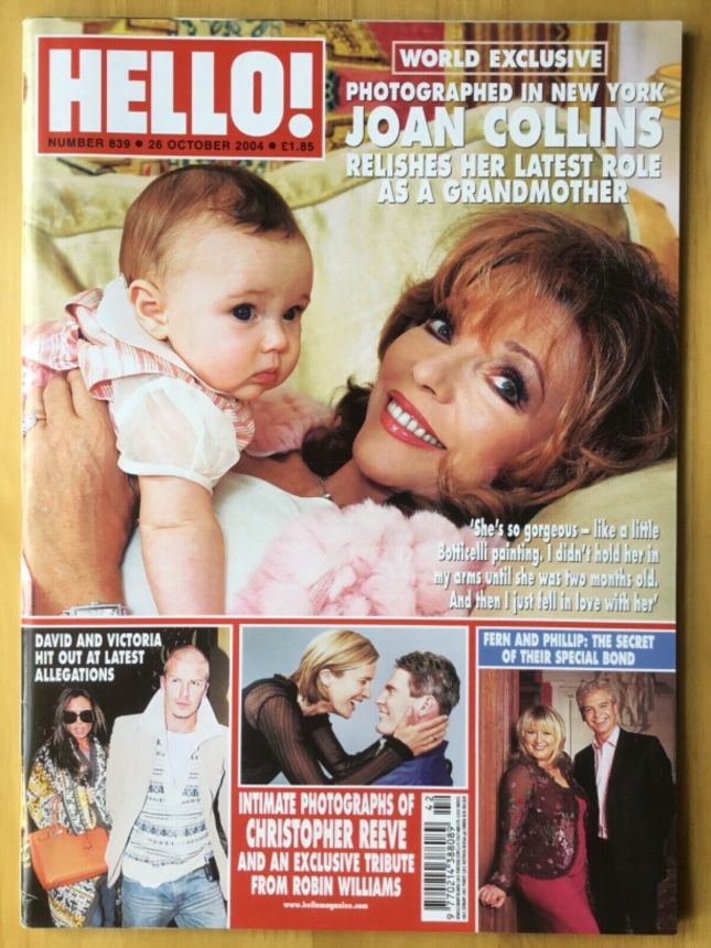 HELLO magazine side cover 26 October 2004
