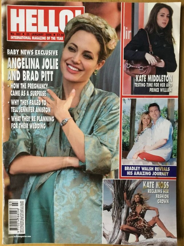 HELLO magazine side cover 25 January 2006