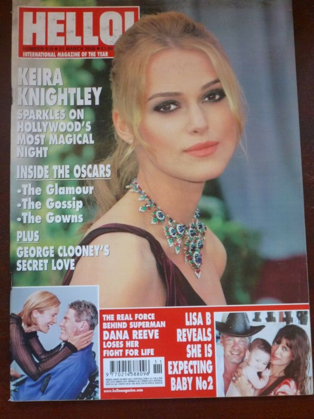 HELLO magazine side cover 21 March 2006
