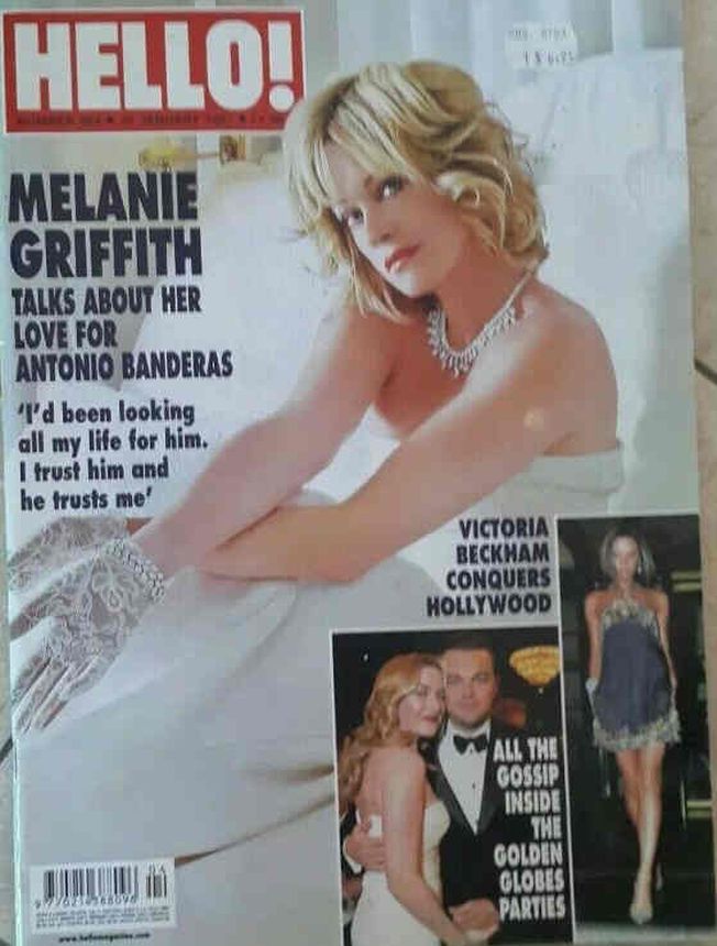 HELLO magazine side cover 20 January 2007