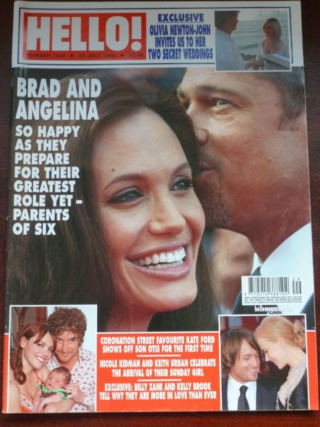 HELLO magazine side cover 22 July 2008