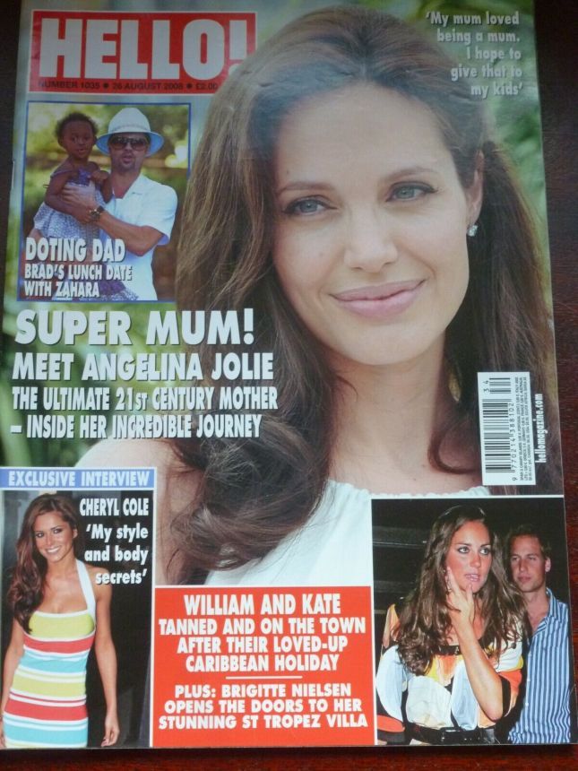 HELLO magazine side cover 26 August 2008