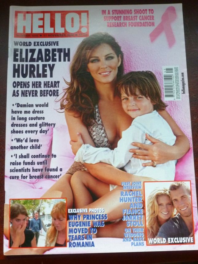 HELLO magazine side cover 11 November 2008