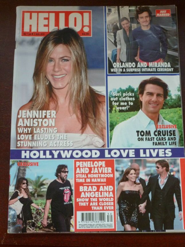 HELLO magazine side cover 2 August 2010