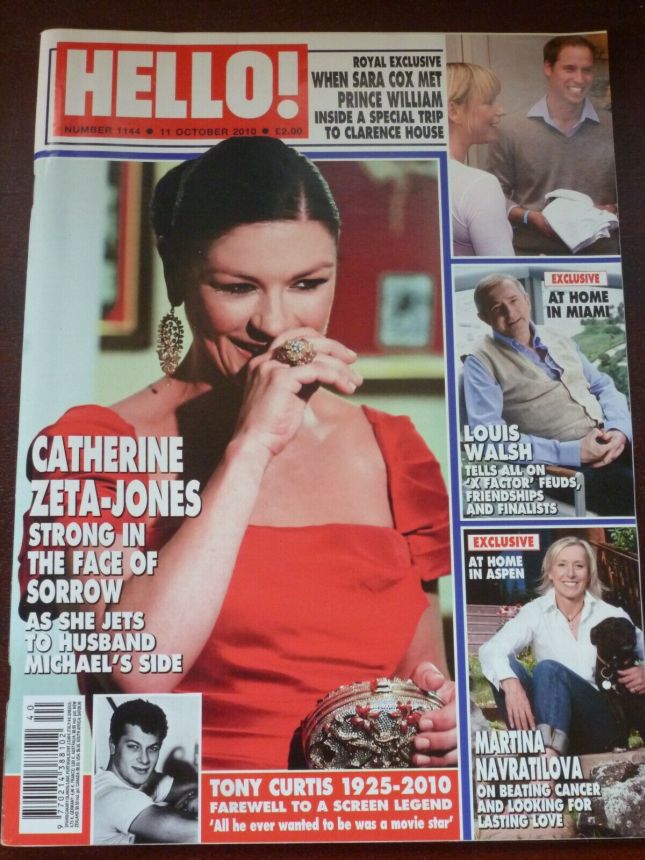 HELLO magazine side cover 11 October 2010