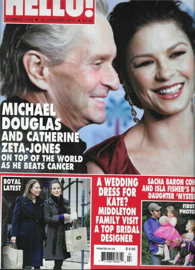 HELLO magazine side cover 24 January 2011