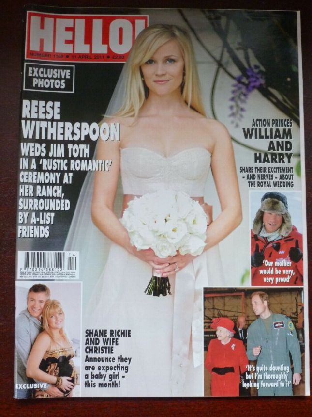 HELLO magazine side cover 11 April 2011